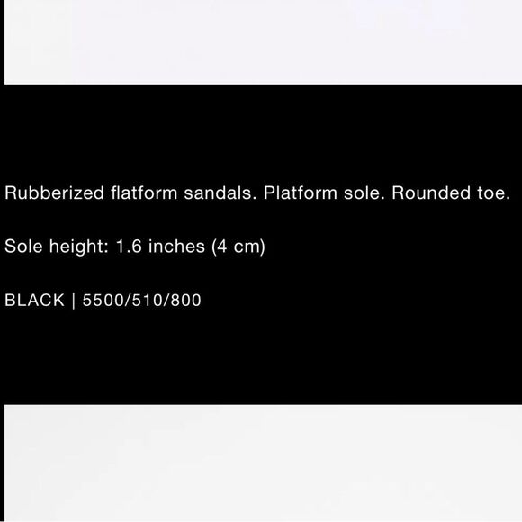 NWOT Zara Flatform Sandals in Black-Size 7.5/38 - Picture 5 of 12